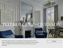Tablet Screenshot of isabellopezquesada.com